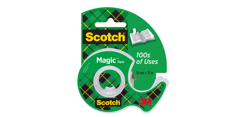 Ruban adhésif Scotch Magic 810 15mx19mm invisible + dévidoir