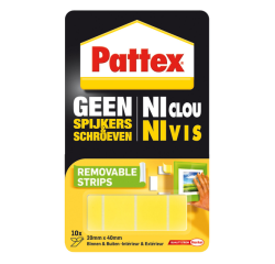 Languette Super montage Pattex amovible 2kg 10 pièces