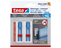 Clou adhésif tesa® Toile Papier peint & Plâtre 1kg blanc  - Set de 2 pièces