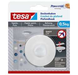 Crochet plafond tesa® papier peint et plâtre autocollant 0,5kg