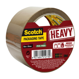 Scotch verpakkingsplakband Heavy, ft 50 mm x 50 m, bruin, per stuk