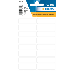 Etiquette HERMA 3739 13x40mm blanc 112 pièces