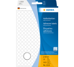 Etiquette HERMA 2210 rond 8mm blanc 5632 pièces