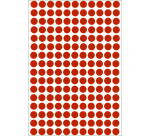 Etiquette HERMA 2212 rond 8mm rouge 5632 pièces