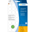 Etiketten HERMA 2255 rund 19mm grün 1280 Stück