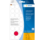 Etiket HERMA 2256 rond 19mm fluor rood 960 stuks