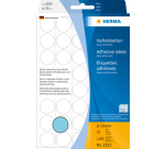 Etiquette HERMA 2253 rond 19mm bleu 1280 pièces