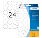 Etiket HERMA 2260 rond 25mm wit 768 stuks
