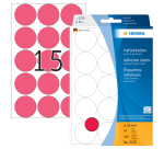 Etiket HERMA 2276 rond 32mm fluor rood 360 stuks