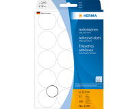 Etiquette HERMA 2270 rond 32mm blanc 480 pièces