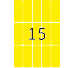Etiketten veelzijdig gebruik 20 x 50 mm - groot pakket