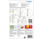 Etiquette HERMA 2451 25x40mm jaune 512 pièces
