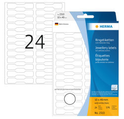Etiquette HERMA 2510 10x49mm blanc 576 pièces