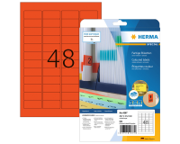 Etiquette amovible HERMA 4367 45,7x21,2mm rouge 960 pièces