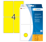 HERMA Label 2491 52x82mm yellow 128 pieces