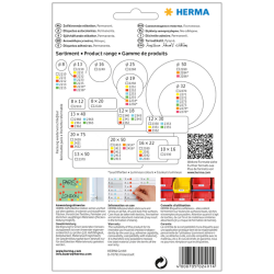 Etiket HERMA 2491 52x82mm geel 128 stuks
