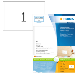 Etiquette HERMA Premium 8690 148,5x205mm blanc 400 pièces