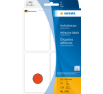 Etiquette HERMA 2492 52x82mm rouge 128 pièces