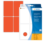 Etiquette HERMA 2492 52x82mm rouge 128 pièces