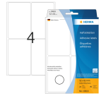 Removable label HERMA 10618 52x82mm white 128 pieces