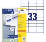 Etiket Avery 3421 70x25.4mm wit 3300 stuks