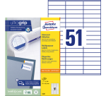 Avery Label 3420 70x16.9mm white 5100 pieces