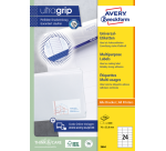 Etiket Avery 3664 70x33.8mm wit 2400 stuks