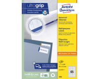 Etiket Avery Zweckform 3666 38x21.2mm wit 6500stuks