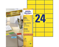 Etiquette Avery Zweckform 3451 70x37mm jaune 2400pcs