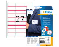 Etiquette badge HERMA 4512 63,5x29,6mm blanc/rouge