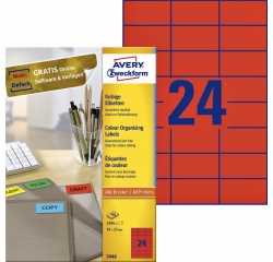 DE_ETIQ ILC 70X37 2400P ROUGE