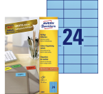 Etiquette Avery 3449 70x37mm bleu 2400 pièces