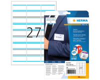 HERMA 41513 Label Badge 63.5x29.6mm White/Blue 540 Pieces