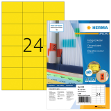 Etiquette HERMA 4406 70x37mm jaune 2400 pièces