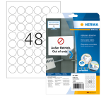 Removable label HERMA 4387 30mm white 1200 pieces
