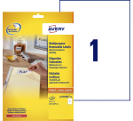 Etiquette Avery amovible L4735REV-25 210x297mm A4 25 pièces