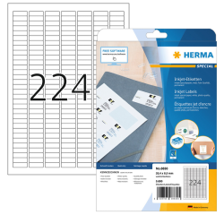 Etiquette HERMA 8830 25,4x8,5mm blanc 5600 pièces