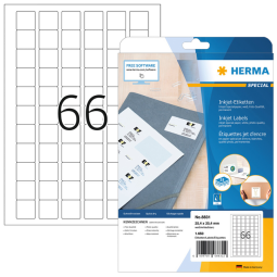 Etiquette HERMA 8831 25,4x25,4mm blanc 1650 pièces