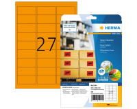 Etiquette HERMA 5141 63,5x29,6mm orange fluo 540 pièces