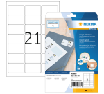 Etiket HERMA 8838 63.5x38.1mm mat wit 525 stuks