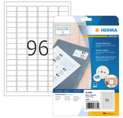 Etiquette HERMA 8832 60,5x16,9mm blanc 2400 pièces