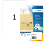 Etiquette HERMA 4375 210x297mm A4 transparent 25 pièces