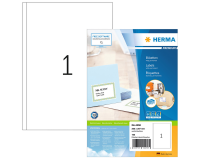 Etiquette HERMA Premium 4458 200x297mm A4 blanc 100 pièces