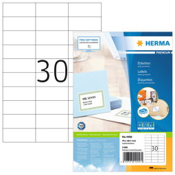 Etiket HERMA 4456 70x29.7mm premium wit 3000stuks