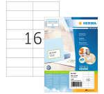 Etiket HERMA 4462 105x37mm premium wit 1600 stuks