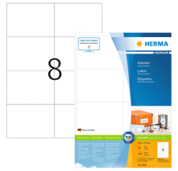 Etiket HERMA 4626 105x74mm premium wit 1600 stuks
