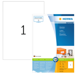 Etiket HERMA 4631 210x297mm A4 premium wit 200stuks