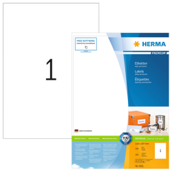 Etiket HERMA 4631 210x297mm A4 premium wit 200stuks