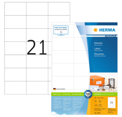 Etiquette HERMA Premium 4616 70x42,3mm blanc 4200 pièces