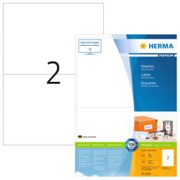 Etiquette HERMA Premium 4628 210x148mm A5 blanc 400 pièces